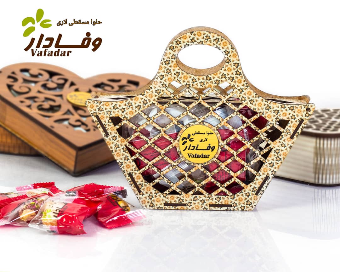 حلوا کادویی چوبی زنبیلی