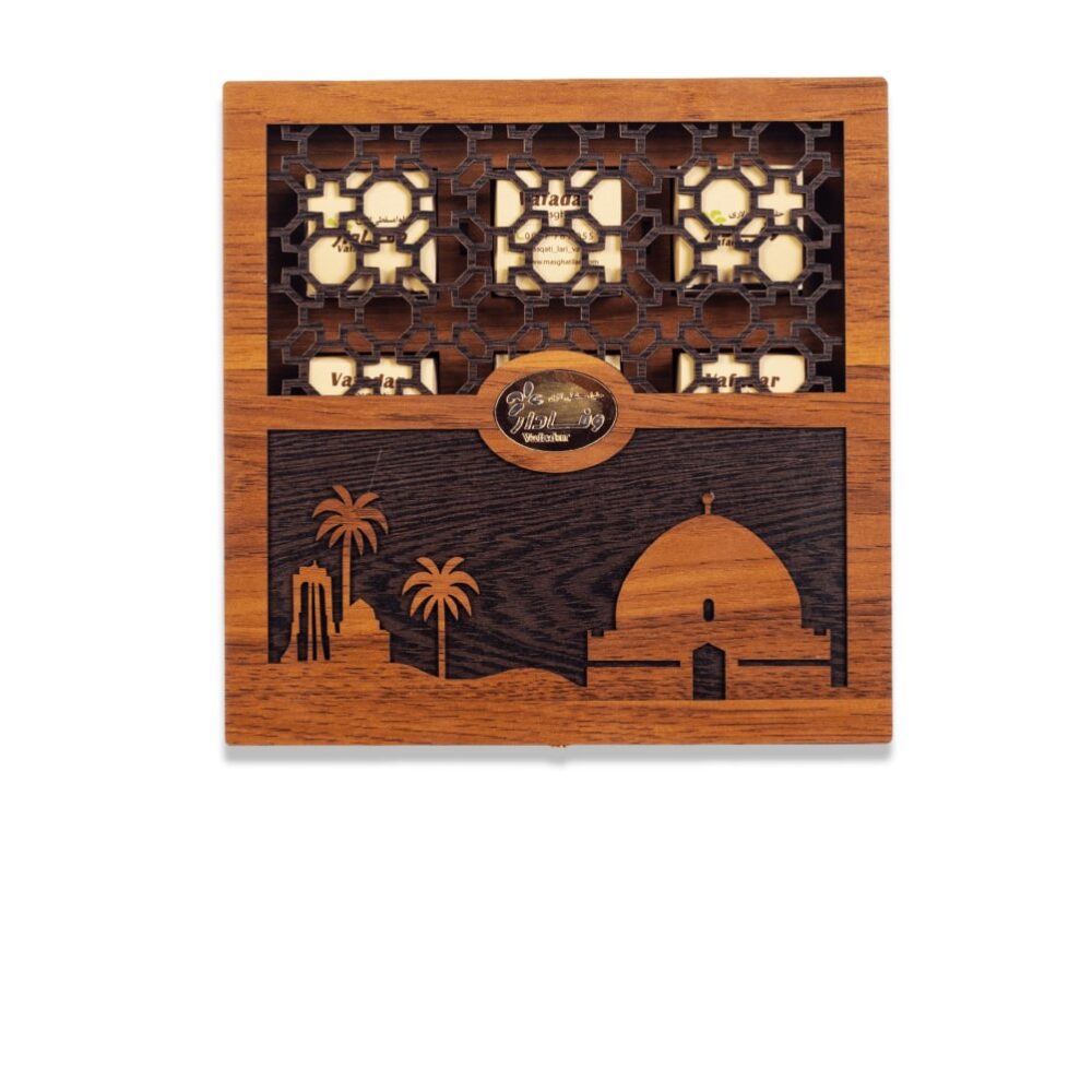 حلوا مسقطی کادویی چوبی مجلسی کوچک